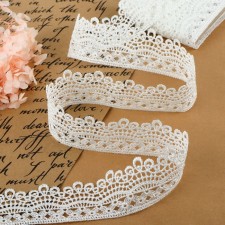 Lace Hypure, 40 mm × 9 ± 0.5 m, white color