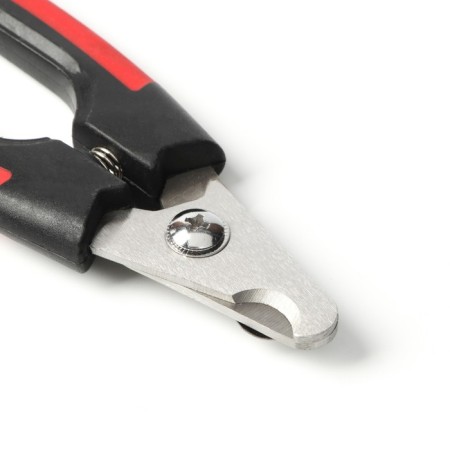 Small side claws with rounded rubber handles, a hole of 8 mm, black with red-2