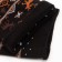 Women's terry socks "Ornament", black color, size 23-25