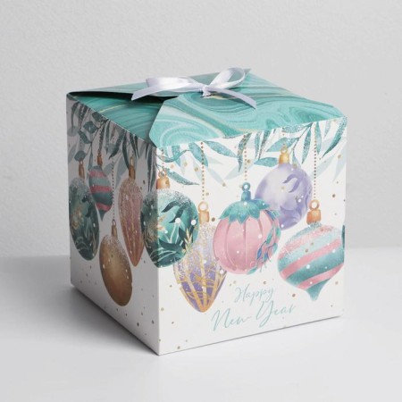 Folding box “New Year's Magic”, 18 x 18 x 18 cm, New Year-1
