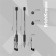 Ballic handle Erich Krause Ultra-30, node-bela 0.7 mm, ink black, rubber emphasis, letter line 2000 meters