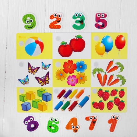 Velcro game "Account", mini, 9 details-2