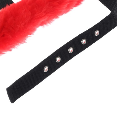 Nylon disin again with a fleece lining, adjustable size, black-1