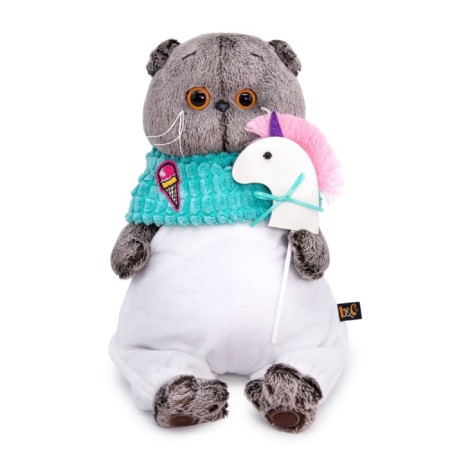 Soft toy "Basik with a unicorn", 19 cm