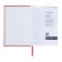 Diary of Leduced A5, 160 sheets of Escalada, solid cover of artificial leather, pancake embossing, lies, block 70g/m2, red