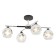 Ceiling lamp 4x60W E27, size 62.5x39.5x28 cm