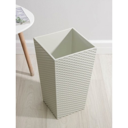 Kashpo for flowers with an insert "Rotang", 21 l (11.2 l), white color-1