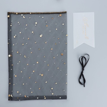 Gift bag from tulle "Constellation", 16 x 24 cm +/- 1.5 cm-5