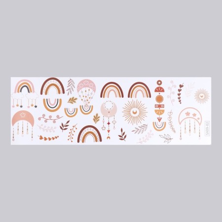 Sticker Plastic Interior Color "Pastel: Rainbow and Sun" 30x90 cm-1