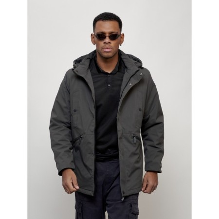 Male park, size 50, dark gray color-11