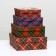 Set of boxes 4 in 1 "Happy", 20 x 20 x 8 cm- 14 x 14 x 5 cm