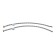 Flexible eyeliner for the Aqualine mixer, 60 cm, set 2 pcs.