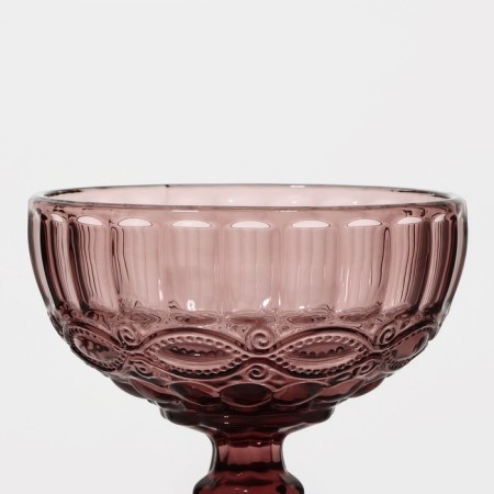 Glass Glass Magistro "La-Channel", 350 ml, 12 × 10.5 cm, pink color-2