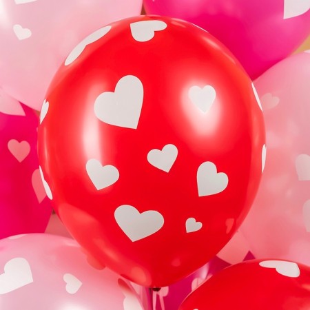 Shar Latex 12 "Hearts", 5 tbsp., 25 pcs., Mix-2