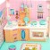 Plastic house for dolls "Visiting Molly" Kitchen, with a doll and accessories
