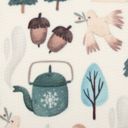 New Year's napkin on the table "houses", 40x29 cm, PVC-2
