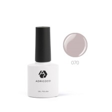 Color gel polish Adricoco, No. 070 Gray, 8 ml