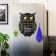 Magnetic-meat refrigerator 30 x 40 cm, Brauberg Baby Owl + set of accessories