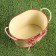 Kashpo "Bucket Rustad" Bezhevoy, 14x11x9cm