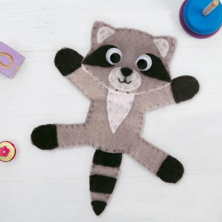 Set for creativity. Fetra toy with magnets "raccoon"-6