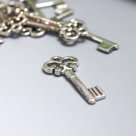 Suspension "Key", color silver 2x1 cm-1