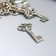 Suspension "Key", color silver 2x1 cm