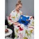 Decorative Sleeping Dogs pillow, size 36x37 cm, blue color