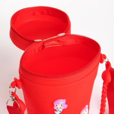 Bag's bag with lightning, stickers mix, red color-3