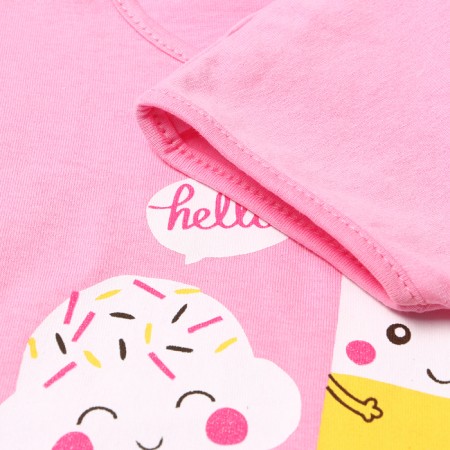 T -shirt nursery, pink/ice cream, height 80 cm-2