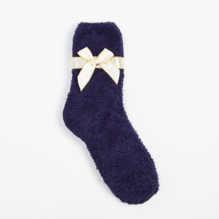 Terry socks female, blue color, size 36-39-4
