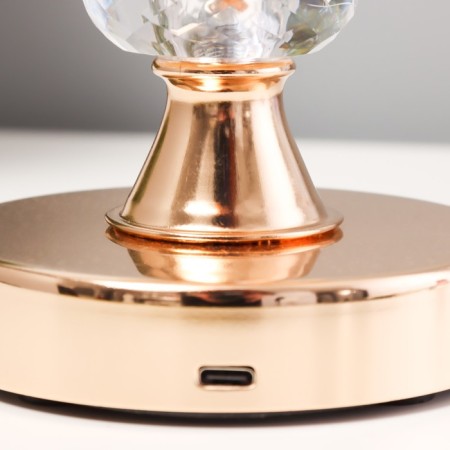 Table lamp touch Buildi LED 3W 3000-6000K USB AKB Dimmer gold 9.5x9.5x29.5 cm 102220-5