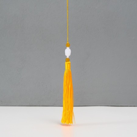 Textile suspension, plastic "Brush. Lotus" yellow 1.2x2.7x14.5 cm-1