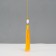 Textile suspension, plastic "Brush. Lotus" yellow 1.2x2.7x14.5 cm