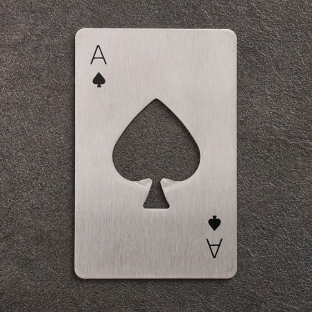 Open-opener "Tuz trump card", 8.5 x 5.5 cm, silver-2