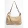 Gobo bag female, eco -leather, ludor beige, 40x11x22 cm