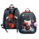 School backpack 38 x 30 x 16 cm, ergonomic back, Stavia "Martian cat", gray