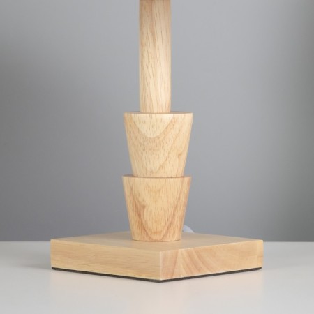 Eln table lamp E27 40W light wood 19.5x19.5x38 cm Risalux-3
