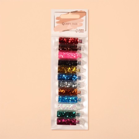 Sparkles for decor, large, set of 12 bottles, multi -colored-4