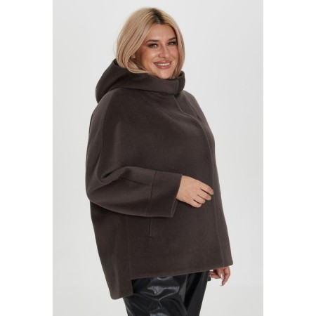 Women's jacket, size 62, brown color-3
