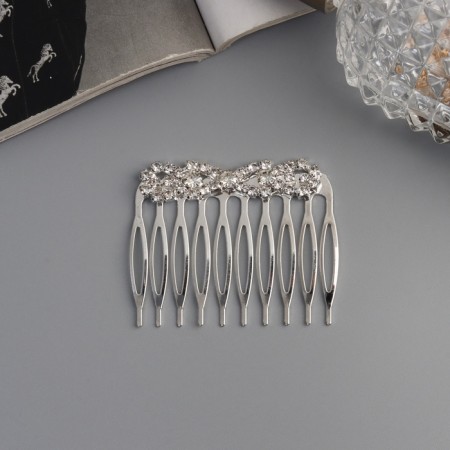 Hair crest "Medea", set 2 pcs., Balt, 5 × 4 cm, silver-2