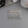 Hair crest "Medea", set 2 pcs., Balt, 5 × 4 cm, silver
