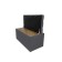 Puff with a lid and weighting, 800 × 400 × 420 mm, bingo velor, Grafit color