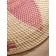 Decorative wicker rattan "Flower", 50x50x5 cm, pink