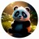 Figure puzzle "Panda", size 25 cm