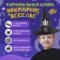 Carnival hat "Nightmare Fun" black, with a garland