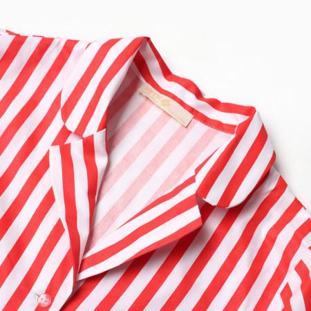 Female pajamas (shirt and trousers) kaftan "strip" p. 48-50-6