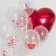 Foil ball 30 ", heart, red color