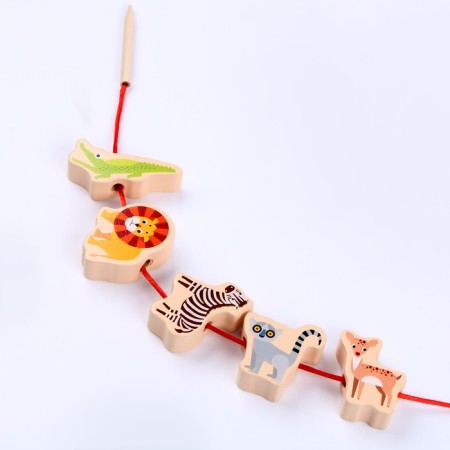 Children's Wooden Toy 2 B1 Balancir + Lining "Beasts" 18 × 9.5 × 10 cm-4