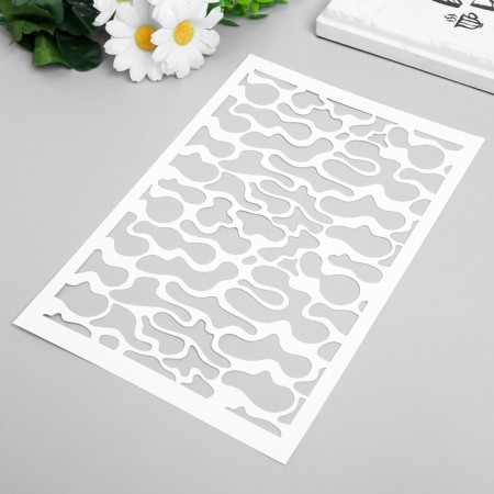 Plastic stencil "Platan" 24x16 cm-1