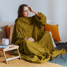 A blanket of olive sleeves 150x200cm, 27x52cm, Aerosoft 190 gr/m, PE100%
